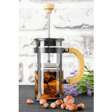 Elitse Lüx Cam 350 ml French Press Siyah