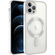 Elitse Apple Iphone 13 Pro Kılıf Kross Magneticsafe Kapak - Gümüş