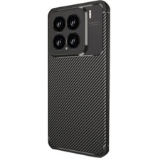 Elitse Xiaomi Mi 15 Kılıf Auto Focus Karbon Kapak - Siyah