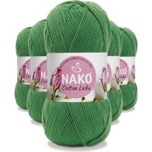 Elitse 5 Adet Cotton Lüks Yelek Tunik Kazak Bluz Hırka Ipi Yünü Yeşil 97576