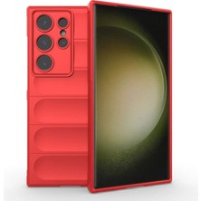Elitse Samsung Galaxy S24 Ultra Kılıf Optimum Silikon - Kırmızı