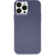 Elitse Apple Iphone 13 Pro Kılıf Asya Deri Silikon - Mor
