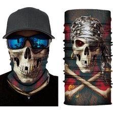 Elitse Motorcu Boyunluk Baf Buff Bandana 25X48 cm Model 2