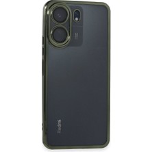 Elitse Xiaomi Redmi 13C Kılıf Razer Lensli Silikon - Yeşil