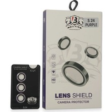 Elitse Samsung Galaxy S24 Bilvis Titan Kamera Lens - Derin Mor