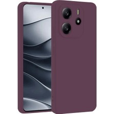 Elitse Xiaomi Redmi Note 14 4g Kılıf First Silikon - Mürdüm