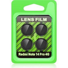 Elitse Xiaomi Redmi Note 14 Pro 4g Raze Metal Kamera Lens - Siyah
