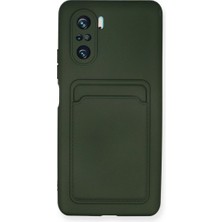 Elitse Xiaomi Mi 11I Kılıf Kelvin Kartvizitli Silikon - Koyu Yeşil