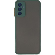 Elitse Samsung Galaxy M13 Kılıf Montreal Silikon Kapak - Yeşil