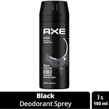 Elitse Axe Erkek Deodorant & Bodyspray Black 48 Saat Etkileyici Koku Vücut Spreyi 150 ml