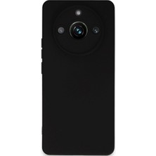 Elitse Realme 11 Pro Kılıf Nano Içi Kadife Silikon - Siyah