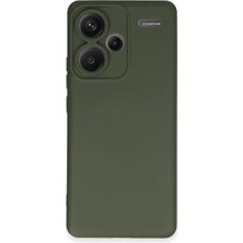 Elitse Xiaomi Redmi Note 13 Pro Plus Kılıf Nano Içi Kadife Silikon - Koyu Yeşil