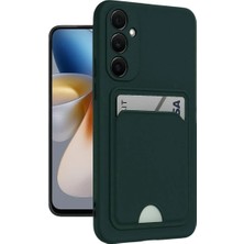 Elitse Samsung Galaxy A16 5g Kılıf Kelvin Kartvizitli Silikon - Koyu Yeşil