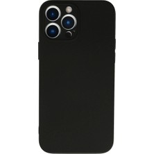 Elitse Apple Iphone 13 Pro Kılıf Nano Içi Kadife Silikon - Siyah