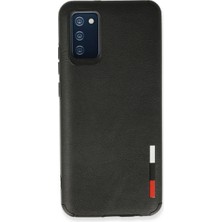 Elitse Samsung Galaxy A02S Kılıf Loop Deri Silikon - Siyah