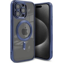 Elitse Apple Iphone 15 Pro Kılıf Kross Magneticsafe Kapak - Lacivert