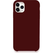 Elitse Apple Iphone 11 Pro Max Kılıf Lansman Legant Silikon - Bordo