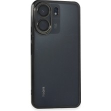 Elitse Xiaomi Redmi 13C Kılıf Razer Lensli Silikon - Siyah