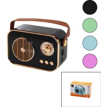 Tios Shop Krm M4 Portable Wireless Hoparlör - Speaker Işıklı USB Şarjlı Renkli Kasa - Bronz Çerçeveusb
