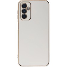 Elitse Samsung Galaxy M23 Kılıf Volet Silikon - Beyaz