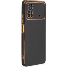 Elitse Xiaomi Poco X4 Pro 5g Kılıf Volet Silikon - Siyah