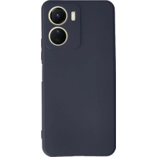 Elitse Vivo Y16 Kılıf First Silikon - Lacivert