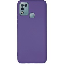 Elitse Infinix Hot 10 Play Kılıf Nano Içi Kadife Silikon - Mor
