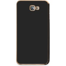 Elitse Samsung Galaxy J7 Prime Kılıf Volet Silikon - Siyah