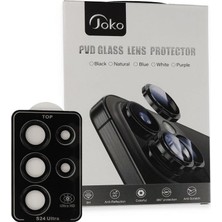 Elitse Joko Samsung Galaxy S23 Ultra Pvd Metal Kamera Lens - Siyah