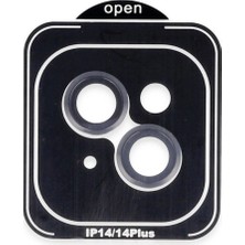 Elitse Joko Apple Iphone 14 Pvd Metal Kamera Lens - Siyah