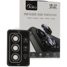 Elitse Joko Samsung Galaxy S24 Pvd Metal Kamera Lens - Titan Gri