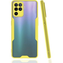 Elitse Oppo Reno 5 Lite Kılıf Platin Silikon - Sarı