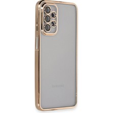 Elitse Samsung Galaxy A23 4g Kılıf Razer Lensli Silikon - Gold