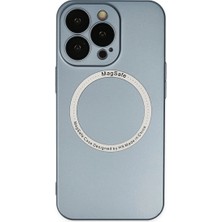 Elitse Apple Iphone 13 Pro Kılıf Jack Magneticsafe Lens Silikon - Sierra Blue
