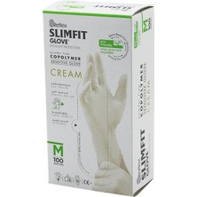 Tios Shop Krm Reflex Slimfit Glove KOD-029 M Krem Pudrasız Muayene Eldiven 100LÜ (5047) Krm
