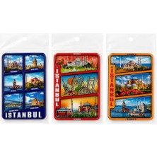Ett Istanbul Temalı Ahşap Buzdolapı Süsü Magnet