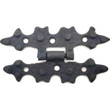 Elitse Antika Tarz Dekoratif Pirinç Yıldız Menteşe - 84X44 Mm, Oksit