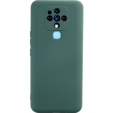 Elitse Tecno Camon 16 Kılıf Nano Içi Kadife Silikon - Koyu Yeşil