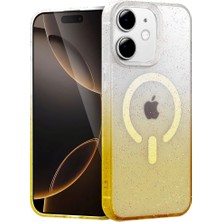 Elitse Apple Iphone 12 Pummel Shiny Magsafe Kapak - Gold
