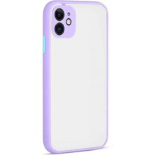 Elitse Apple Iphone 12 Kılıf Montreal Silikon Kapak - Mor