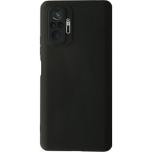 Elitse Xiaomi Redmi Note 10 Pro Kılıf Nano Içi Kadife Silikon - Siyah