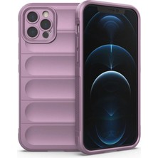 Elitse Apple Iphone 12 Pro Kılıf Optimum Silikon - Mor