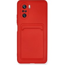 Elitse Xiaomi Mi 11I Kılıf Kelvin Kartvizitli Silikon - Kırmızı