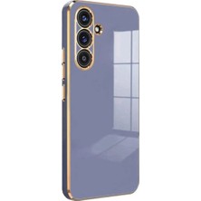 Elitse Samsung Galaxy S25 Kılıf Volet Silikon - Mavi