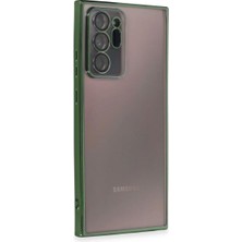 Elitse Samsung Galaxy Note 20 Ultra Kılıf Razer Lensli Silikon - Yeşil
