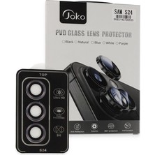 Elitse Joko Samsung Galaxy S24 Pvd Metal Kamera Lens - Derin Mor
