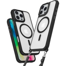 Elitse Apple Iphone 16 Pro Max Kılıf Enka Magsafe Silikon Kılıf - Siyah