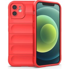 Elitse Apple Iphone 12 Kılıf Optimum Silikon - Kırmızı