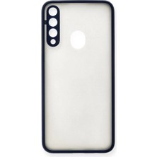 Elitse Huawei Y6P Kılıf Montreal Silikon Kapak - Lacivert