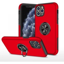 Elitse Apple Iphone 11 Pro Max Kılıf Elit Yüzüklü Kapak - Kırmızı